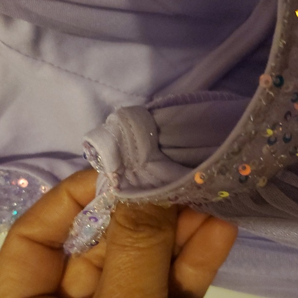 Lovely Grace Lavender Dress Size L - Picture 5 of 6